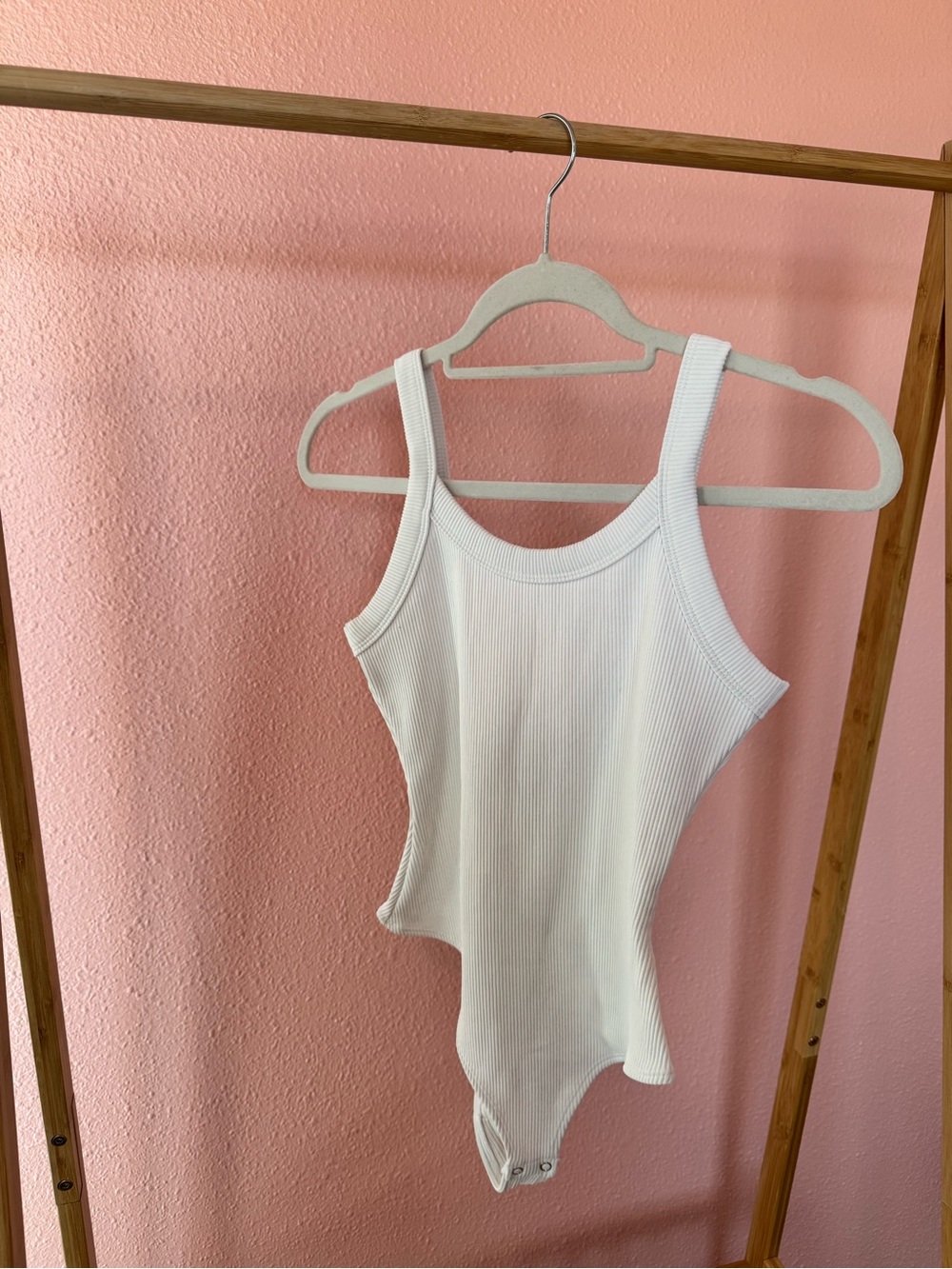 Universal Thread White Ribbed Tank Bodysuit